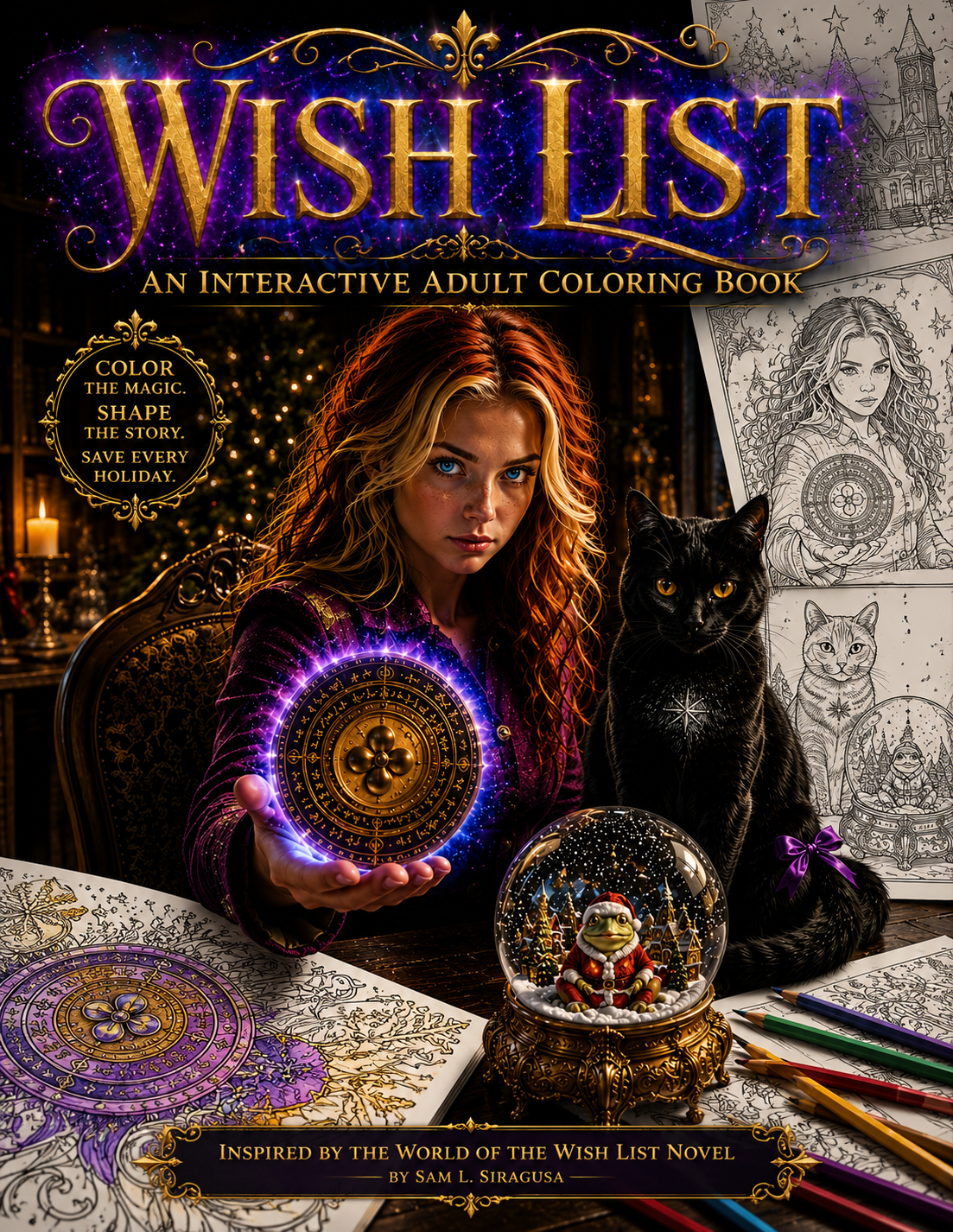 wish list adult interactive coloring book